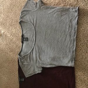 Two Stripped Crop Tops